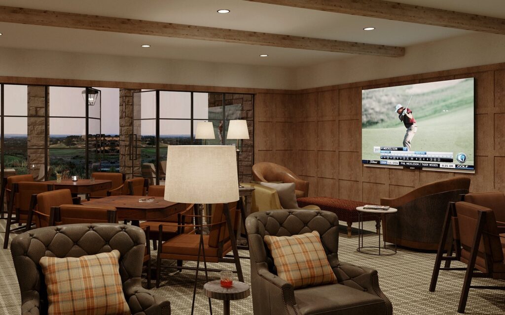 Summit Rock Clubhouse Mens Lounge at Atten Hill